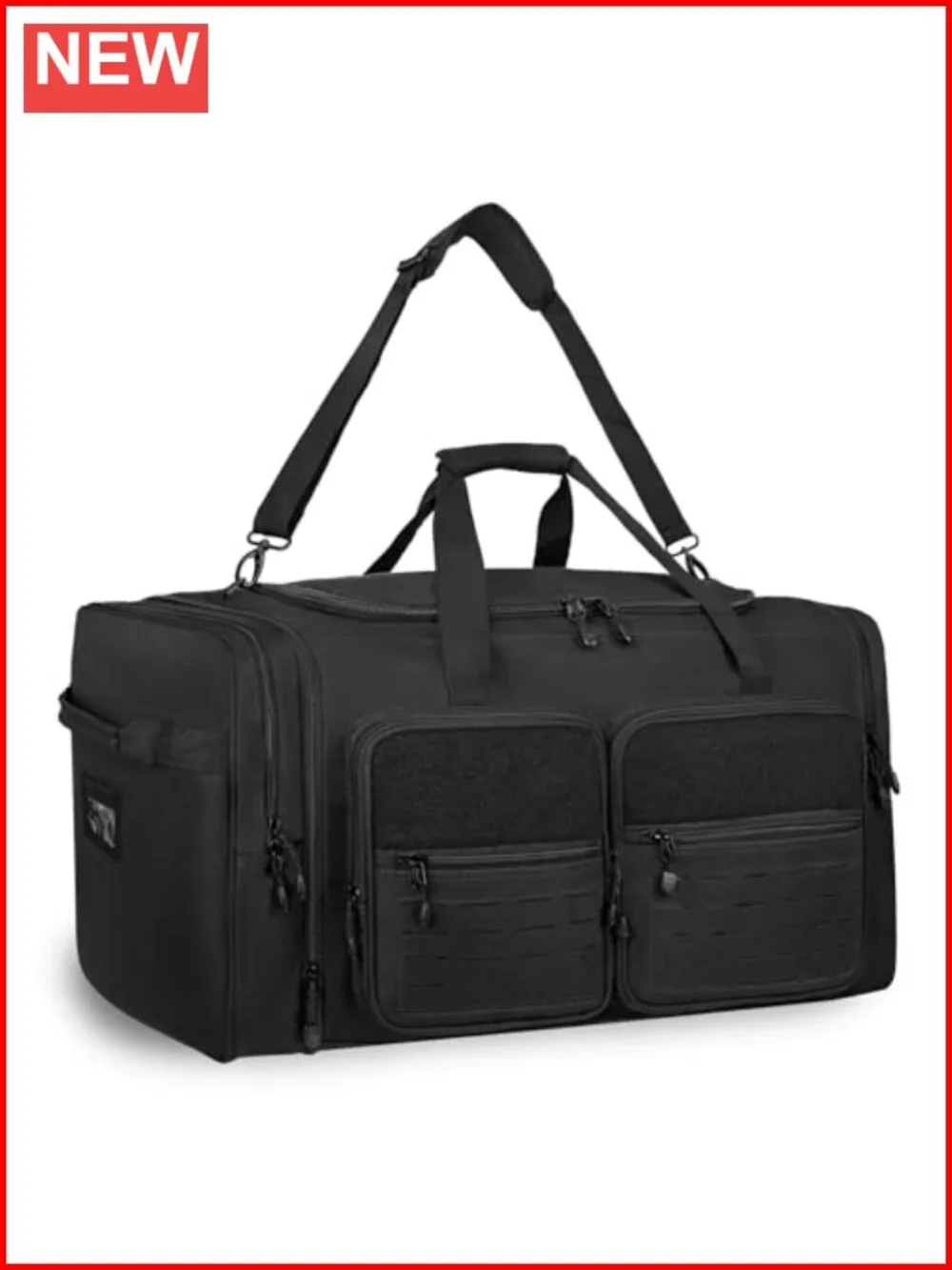 Extra Large Tactical Travel Duffle Bag with Shoe Compartment, Waterproof